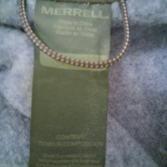 Womens Merrell Polor fleece zip vest Bearing Sea - Picture 6 of 7